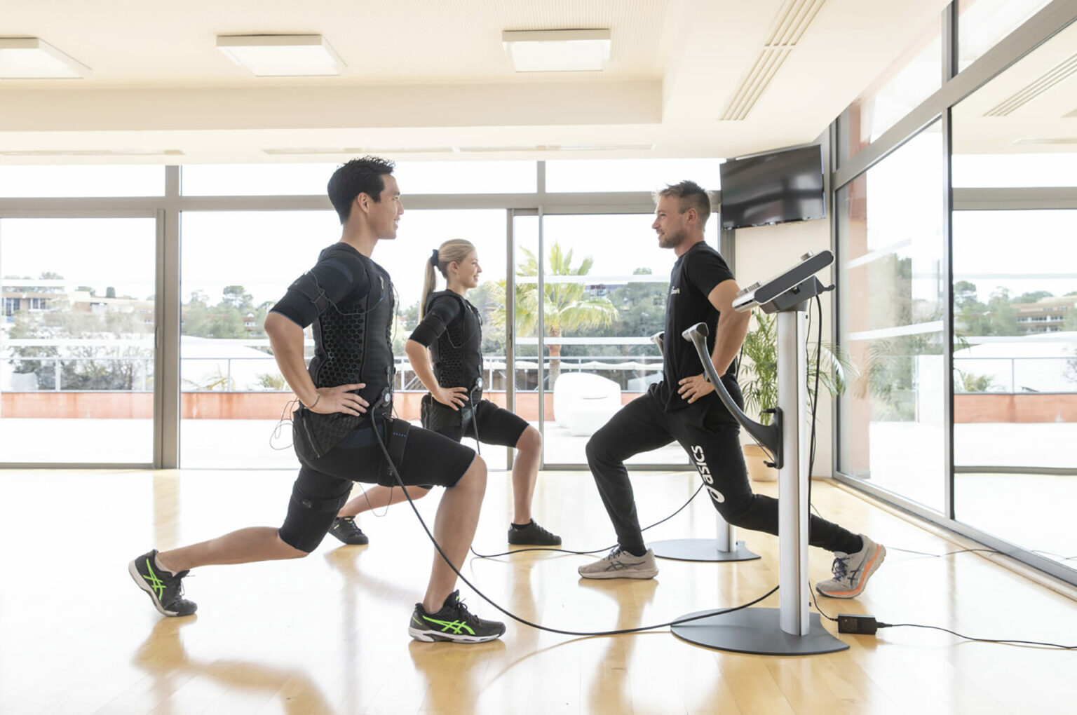 L’EMS ou électrostimulation est une pratique sportive complète