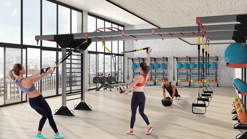 BH Fitness propose également la gamme MAGSYS pour créer des espaces optimisés